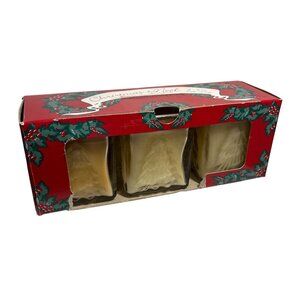 Fern Christmas Noël Scented Candles 3-Pack Vanilla Christmas Tree 3 x 2.5" NOS